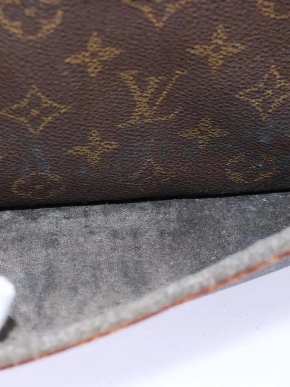 LOUIS VUITTON Monogram Compiegne 28 Clutch Bag M51845 LV Auth